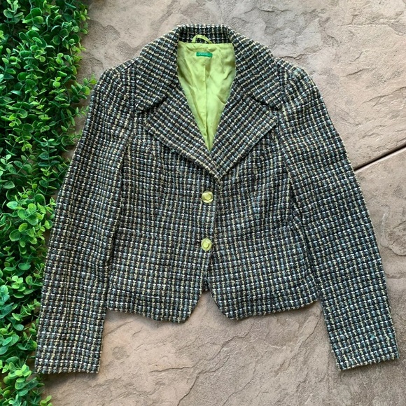 Benetton Italy Tweed Jacket - Picture 4 of 4
